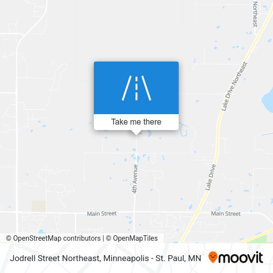 Jodrell Street Northeast map