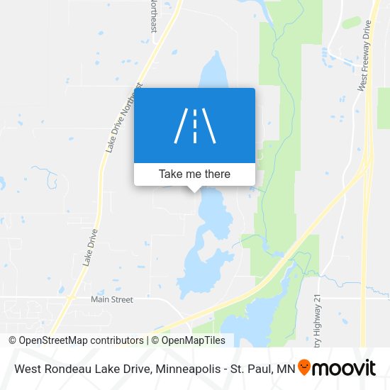 West Rondeau Lake Drive map