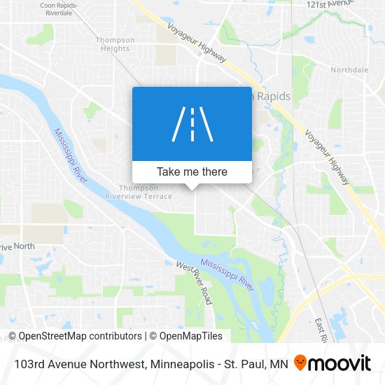 103rd Avenue Northwest map