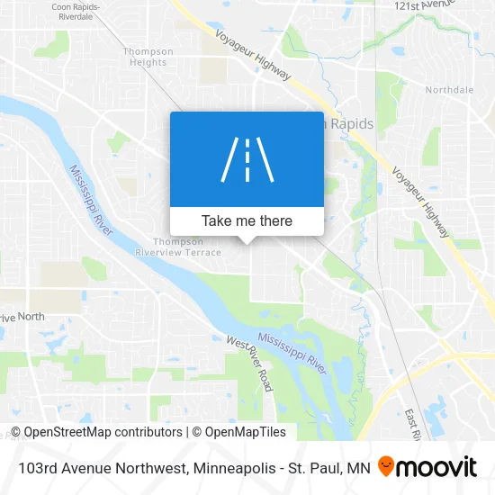 103rd Avenue Northwest map