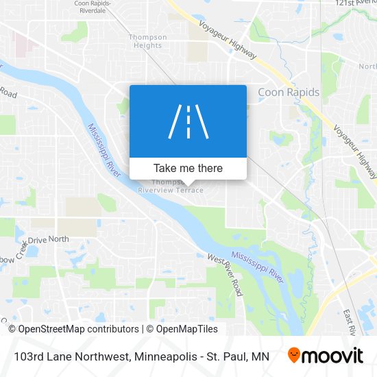 Mapa de 103rd Lane Northwest