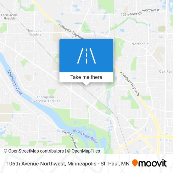 106th Avenue Northwest map
