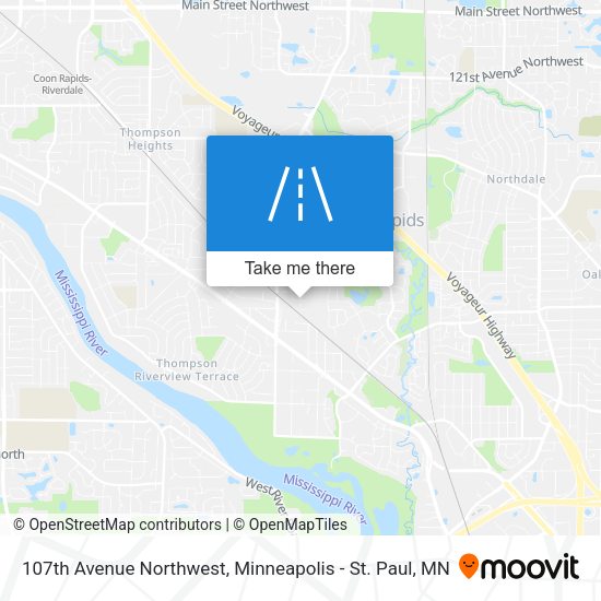 107th Avenue Northwest map