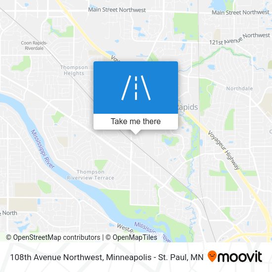 108th Avenue Northwest map