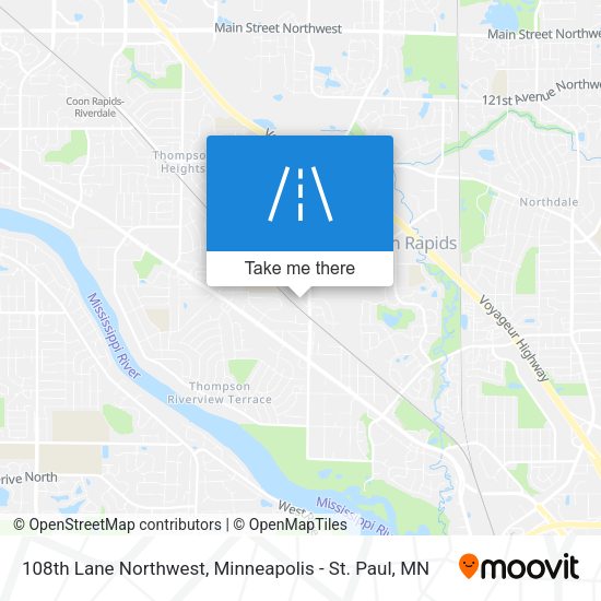 Mapa de 108th Lane Northwest
