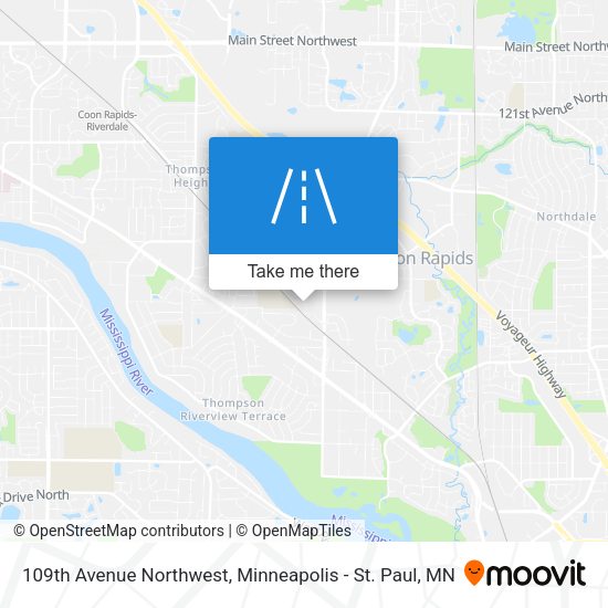 109th Avenue Northwest map