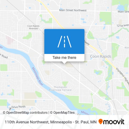 110th Avenue Northwest map