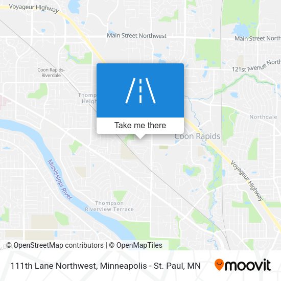 Mapa de 111th Lane Northwest