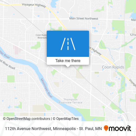 112th Avenue Northwest map