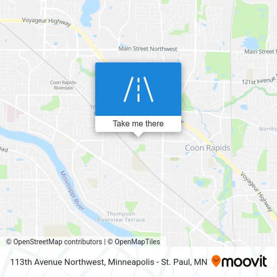 Mapa de 113th Avenue Northwest
