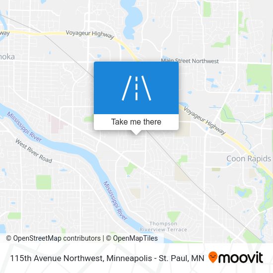 115th Avenue Northwest map