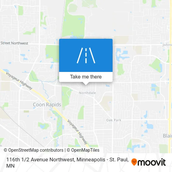116th 1/2 Avenue Northwest map