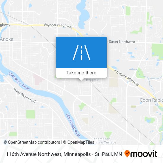 116th Avenue Northwest map