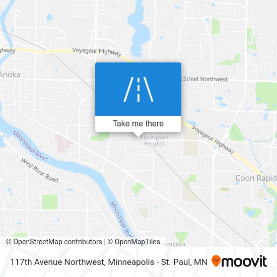 117th Avenue Northwest map