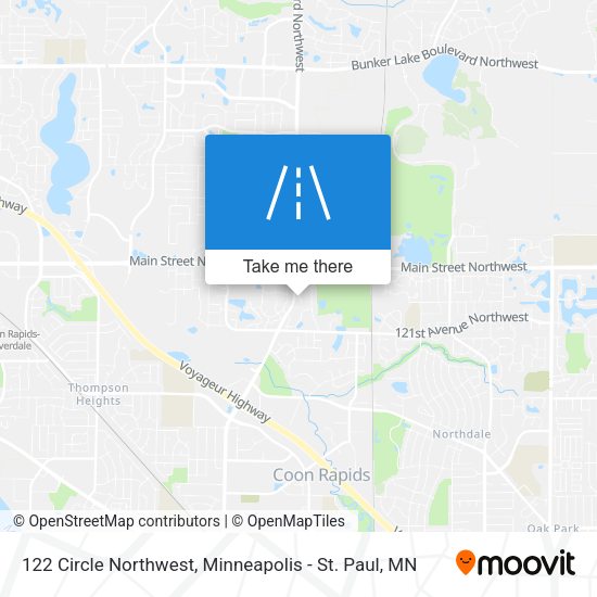 122 Circle Northwest map