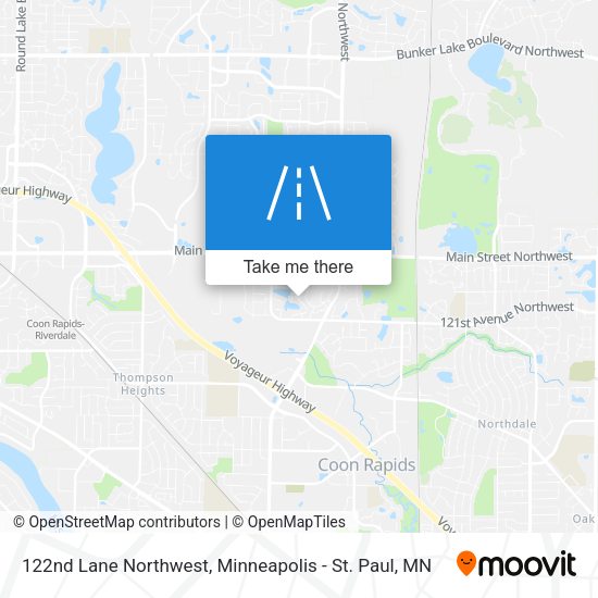 122nd Lane Northwest map