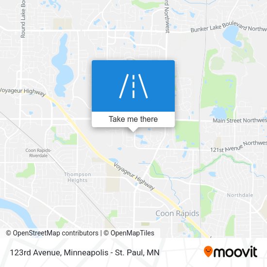 123rd Avenue map