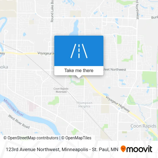 123rd Avenue Northwest map