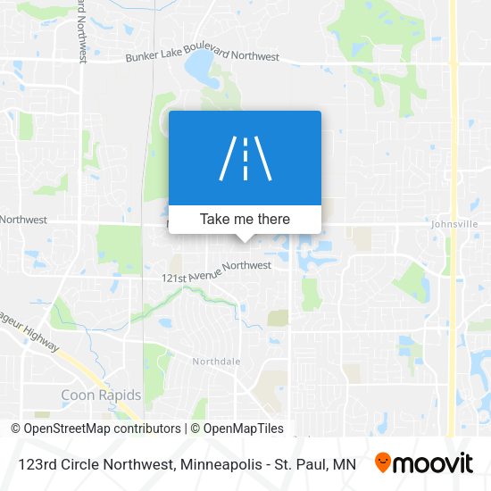 123rd Circle Northwest map