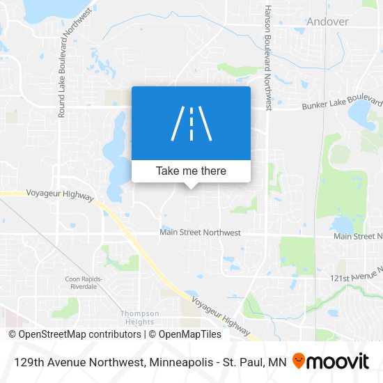 129th Avenue Northwest map