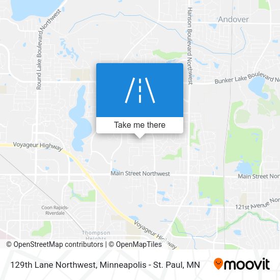 Mapa de 129th Lane Northwest