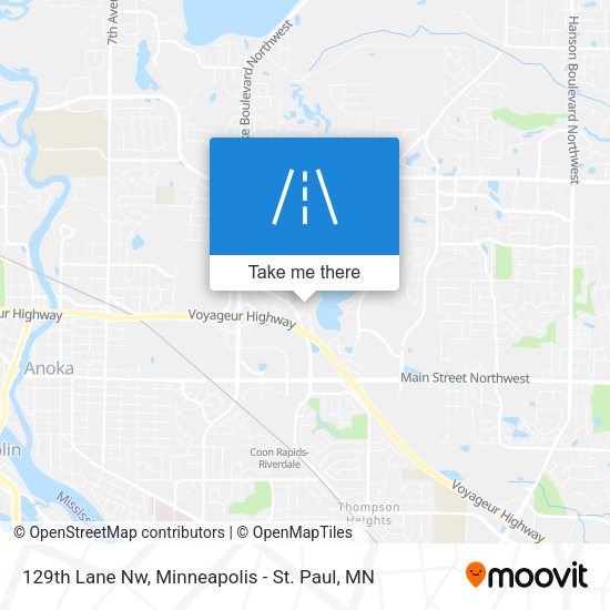 129th Lane Nw map