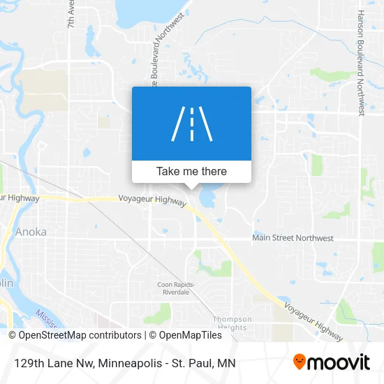 129th Lane Nw map