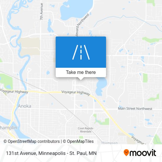131st Avenue map