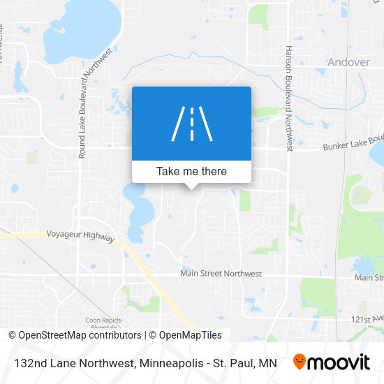 Mapa de 132nd Lane Northwest
