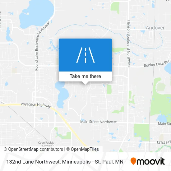 132nd Lane Northwest map