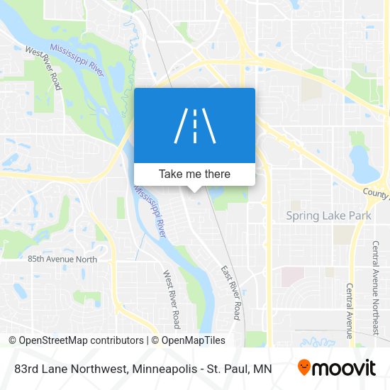 83rd Lane Northwest map
