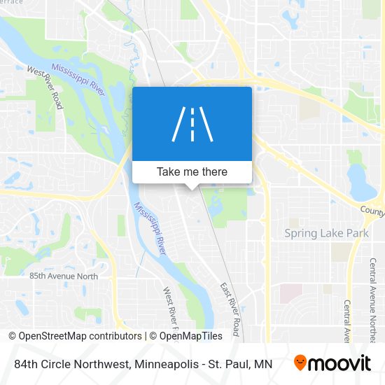 84th Circle Northwest map