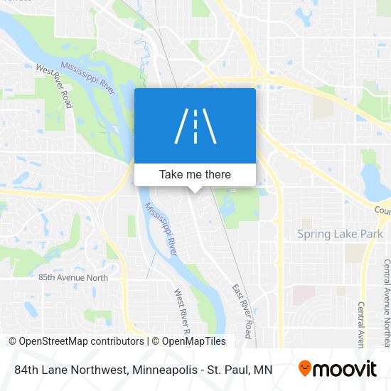 Mapa de 84th Lane Northwest