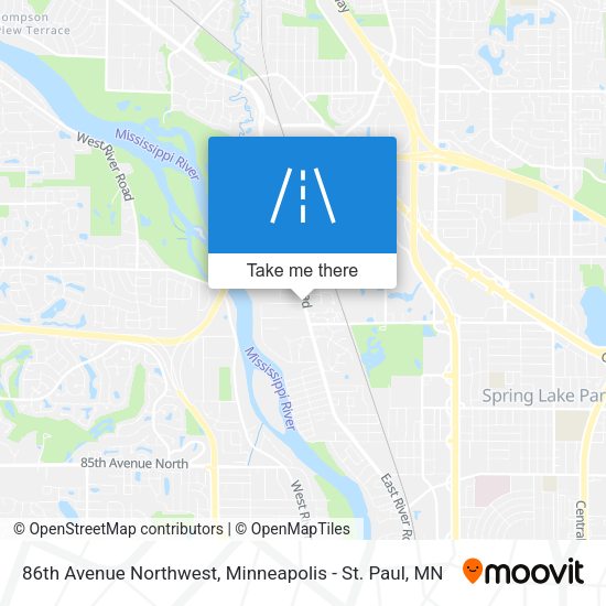 86th Avenue Northwest map