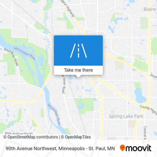 Mapa de 90th Avenue Northwest