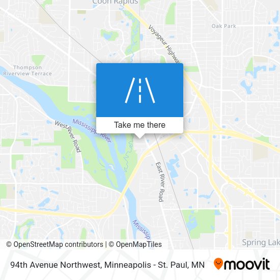 94th Avenue Northwest map