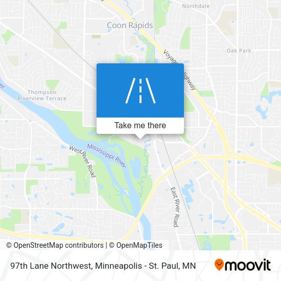 Mapa de 97th Lane Northwest