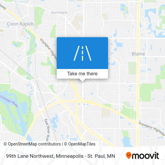 Mapa de 99th Lane Northwest