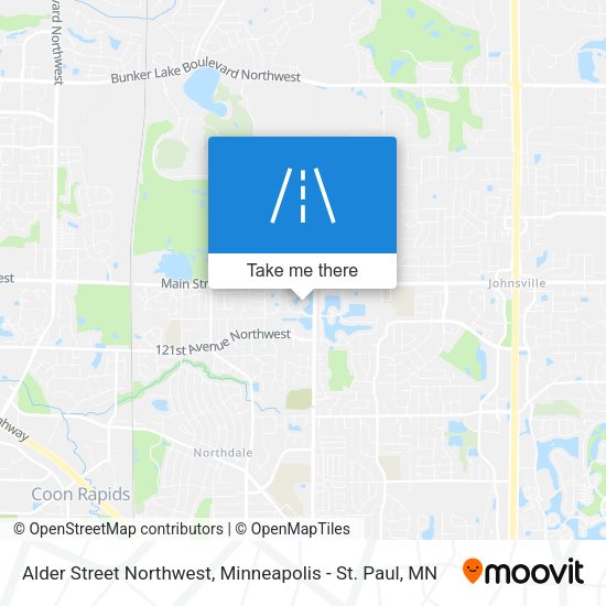 Mapa de Alder Street Northwest