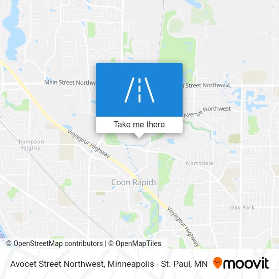 Avocet Street Northwest map
