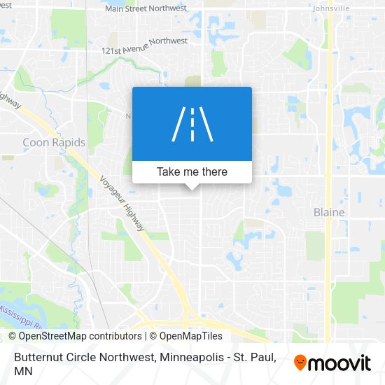 Butternut Circle Northwest map