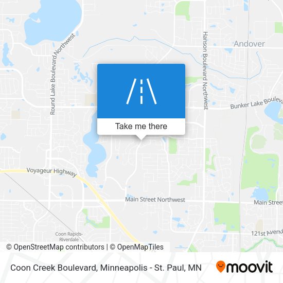 Coon Creek Boulevard map