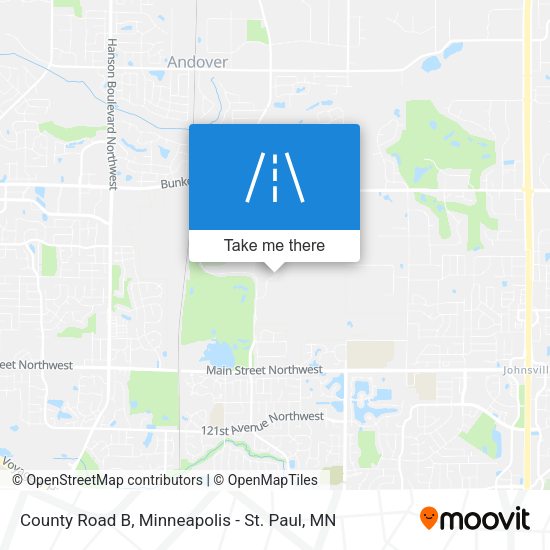 Mapa de County Road B