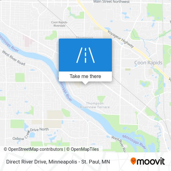 Direct River Drive map