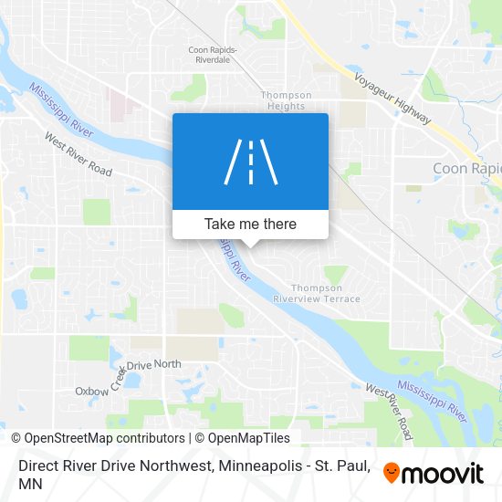Direct River Drive Northwest map