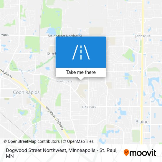 Dogwood Street Northwest map