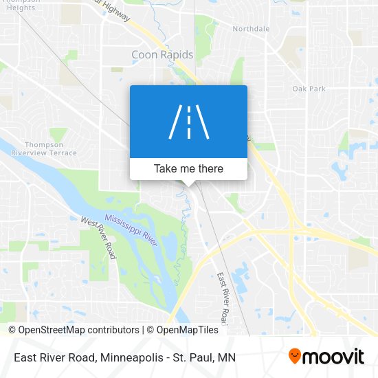 Mapa de East River Road