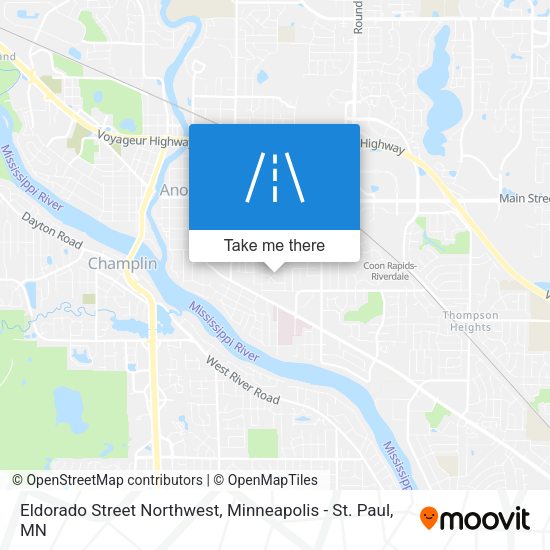 Eldorado Street Northwest map