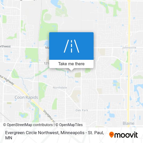 Mapa de Evergreen Circle Northwest