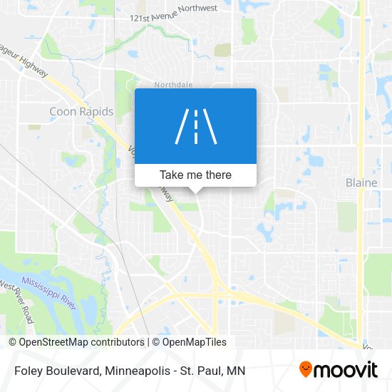 Mapa de Foley Boulevard